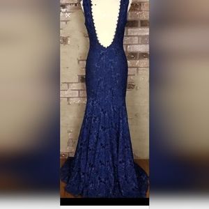 Inez Blue Formal Gown